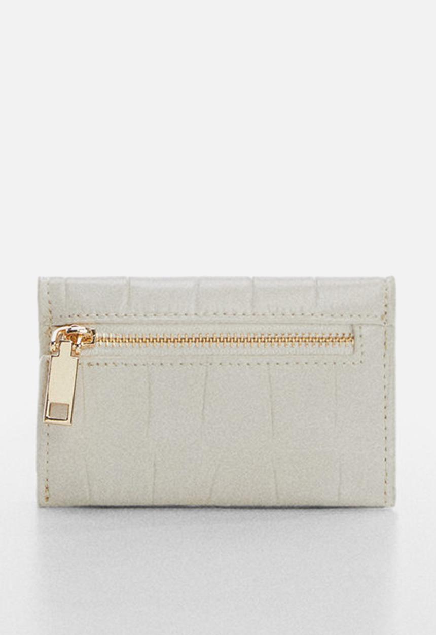 MANGO - Card holder agnes-off white