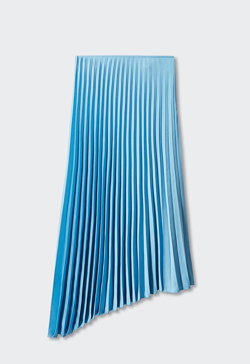 MANGO - Skirt claudia - light pastel blue