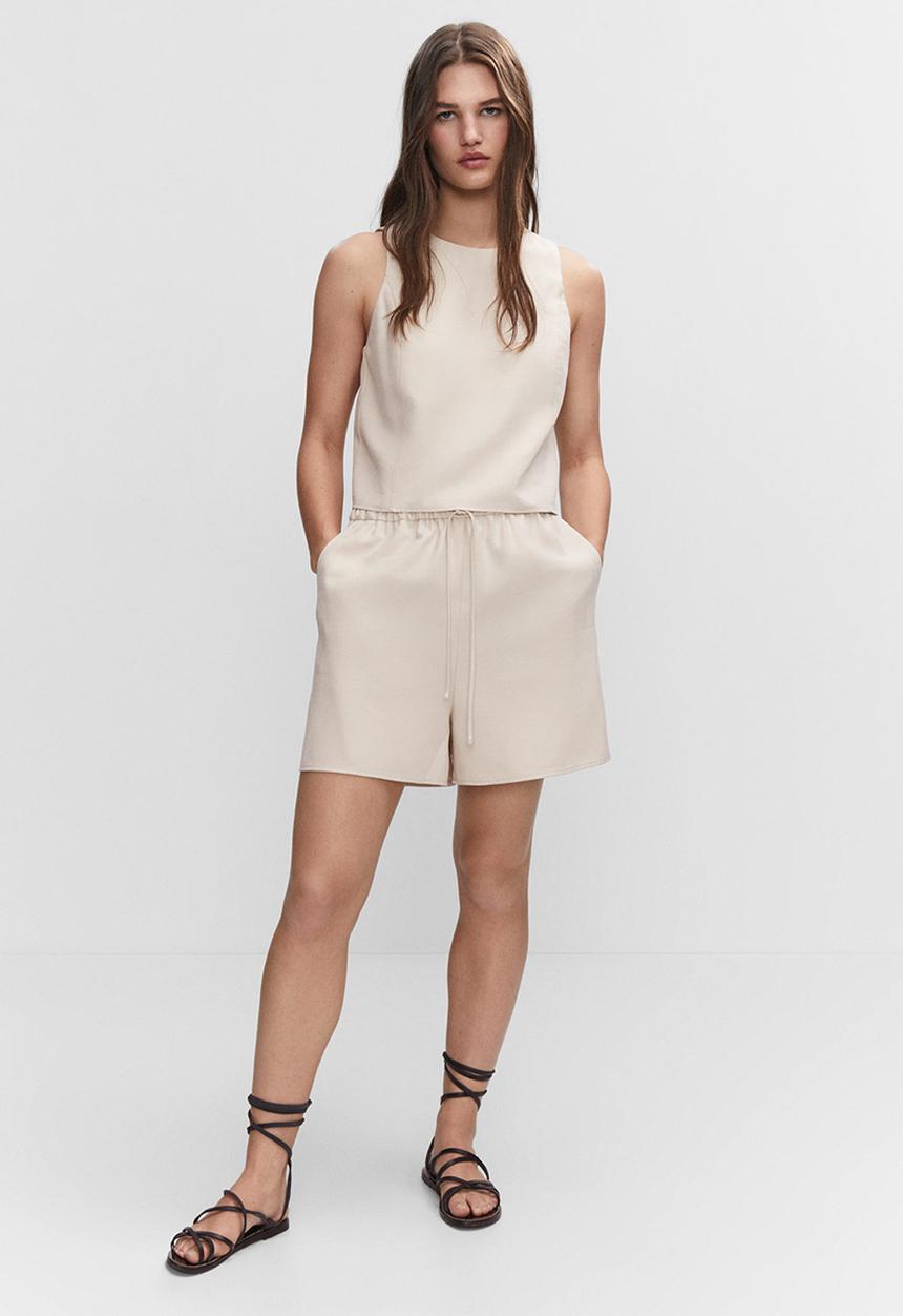 MANGO - Shorts bosco-h - light beige