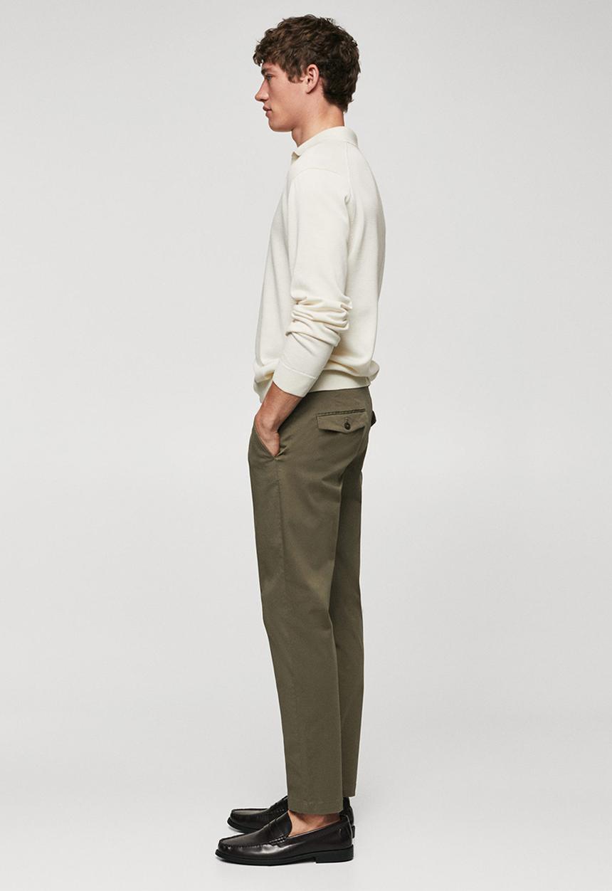 MANGO - Trousers prato - dark green 