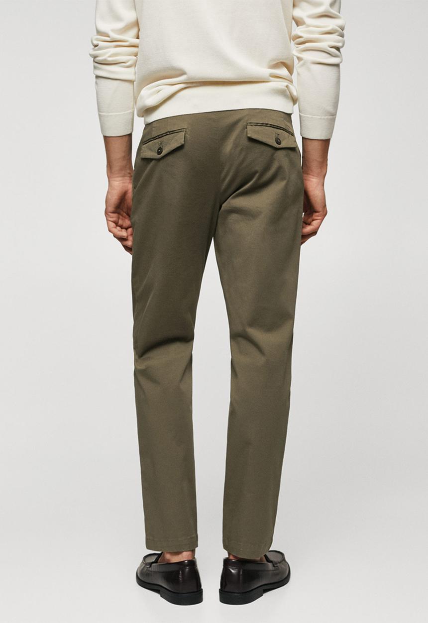 MANGO - Trousers prato - dark green 