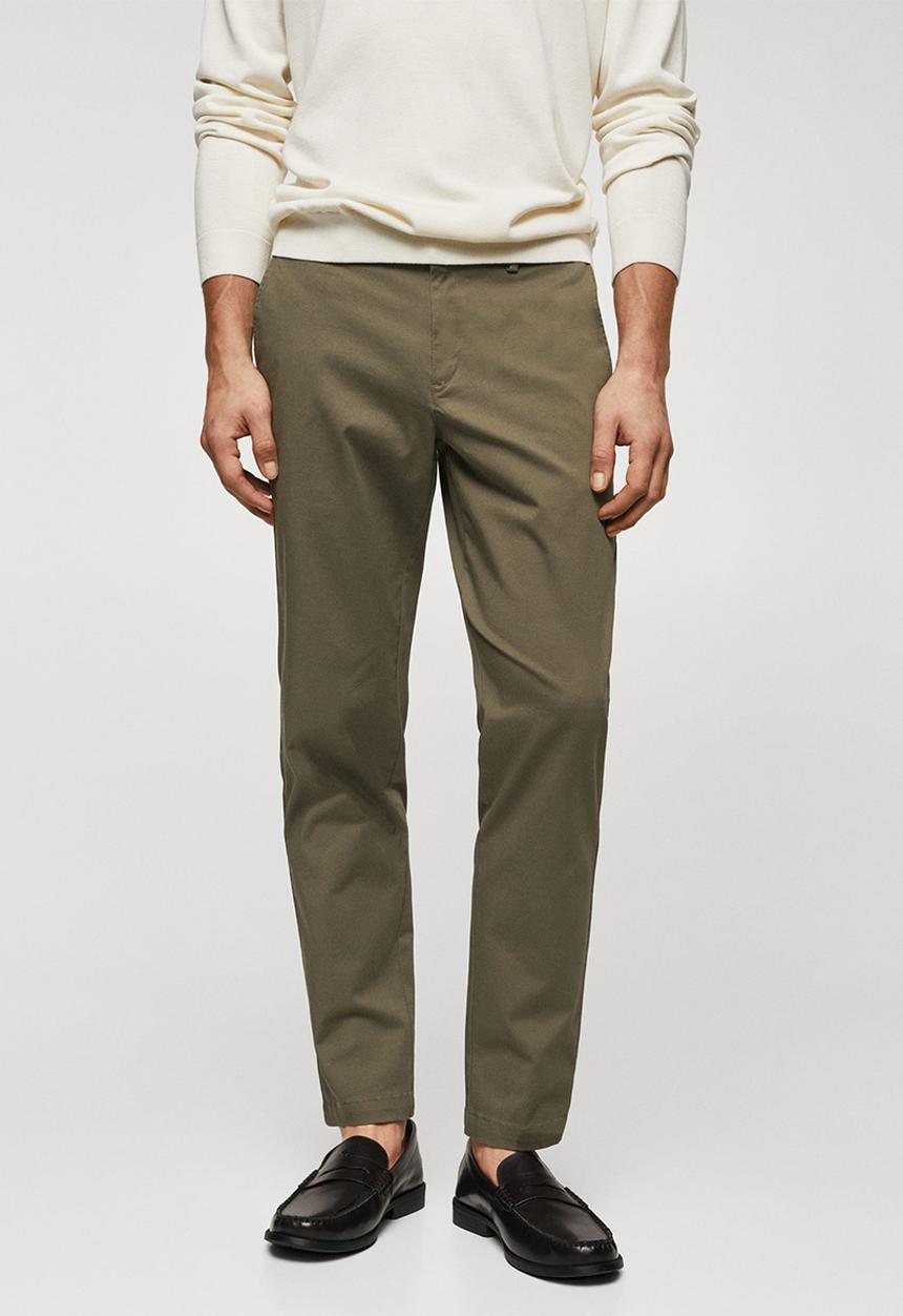 MANGO - Trousers prato - dark green 