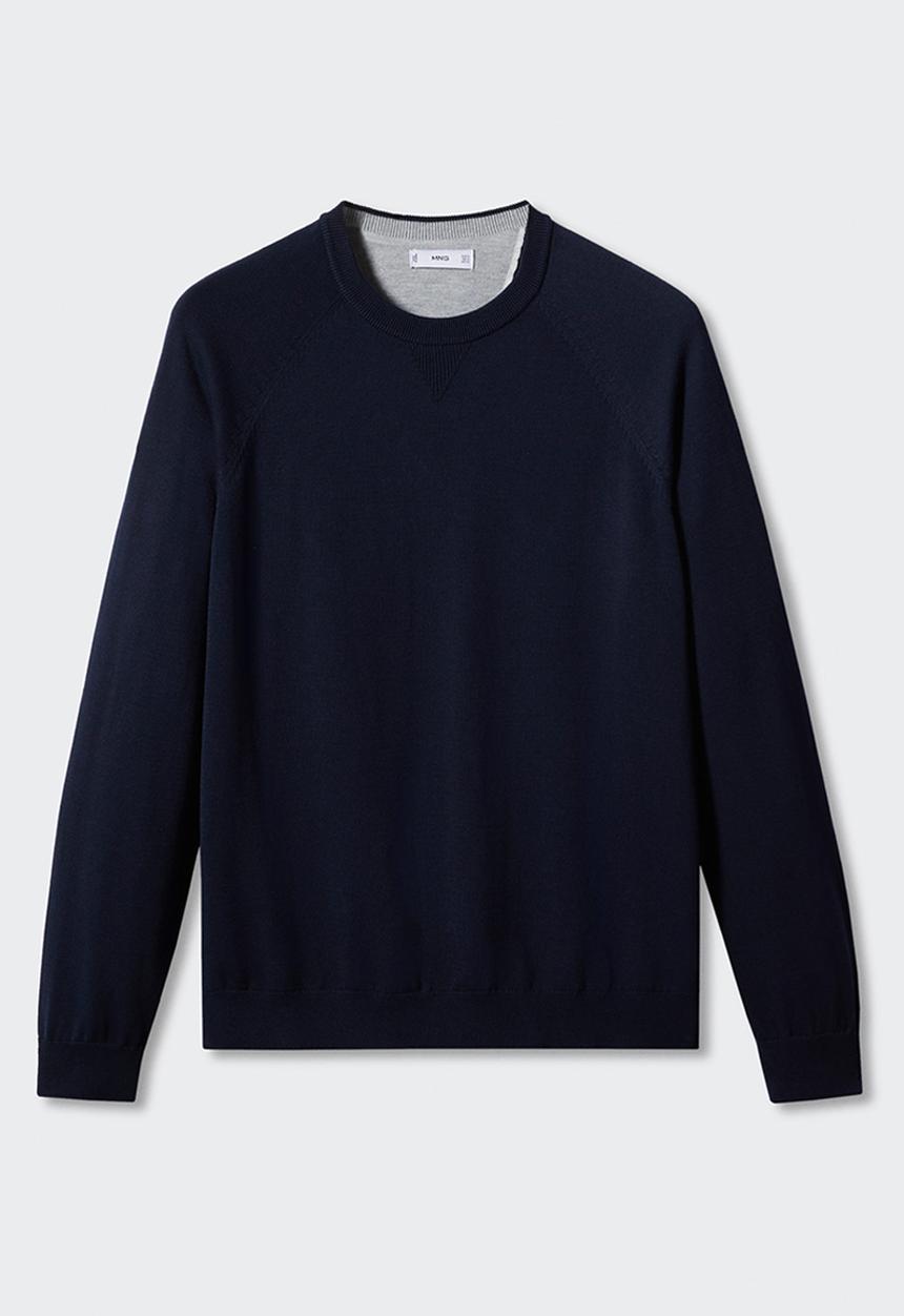 MANGO - Sweater ten - navy