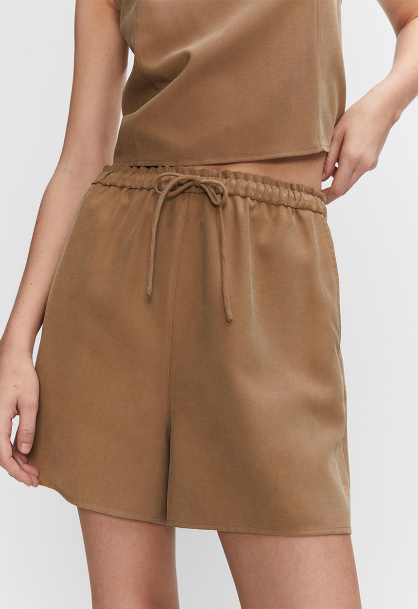 MANGO - Shorts bosco-h - dark brown
