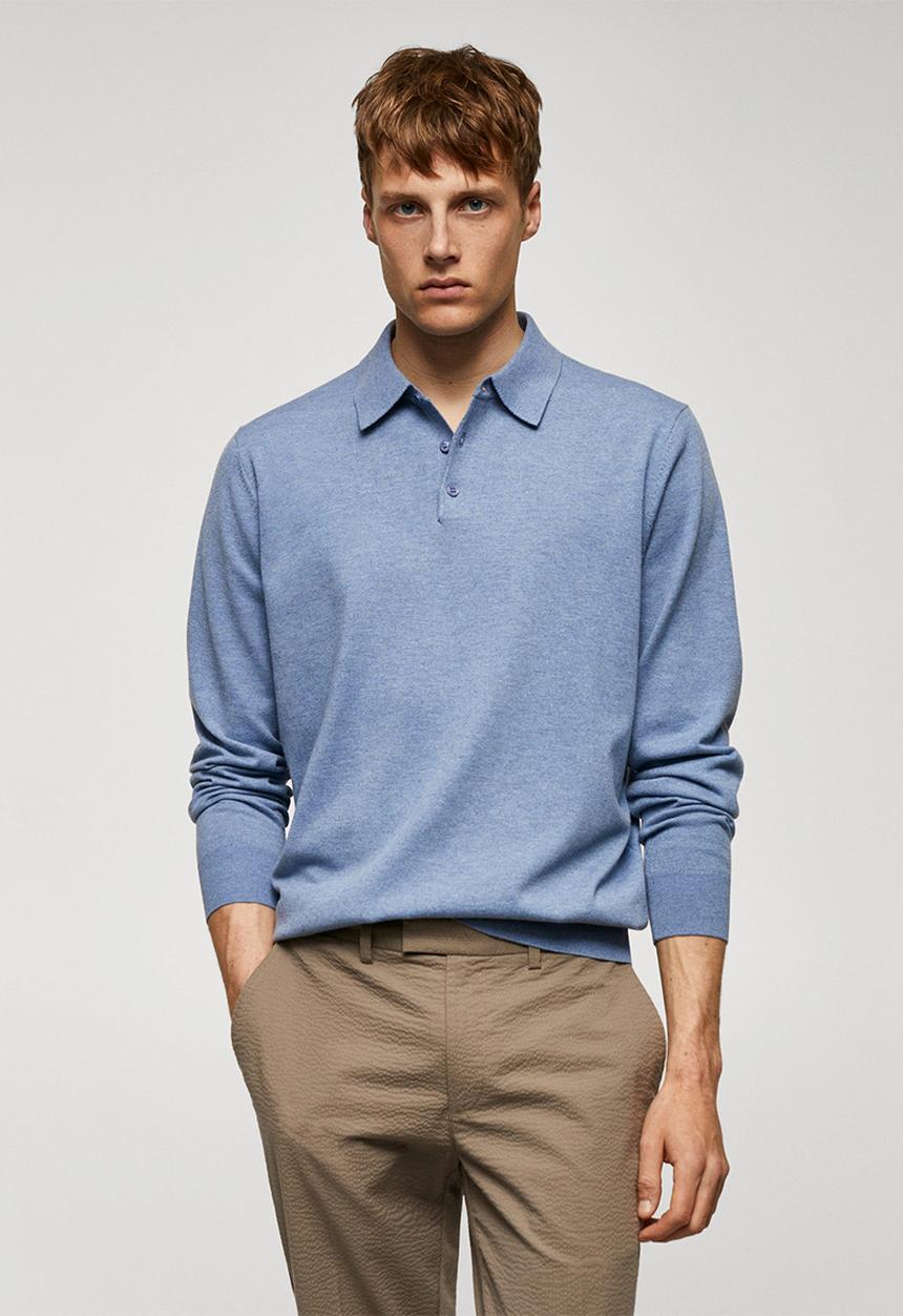 MANGO - Polo shirt tens - blue