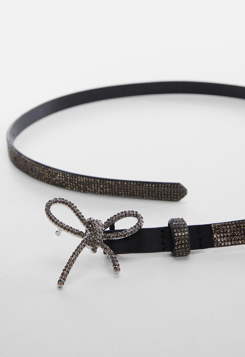 MANGO - Belt lazo - black
