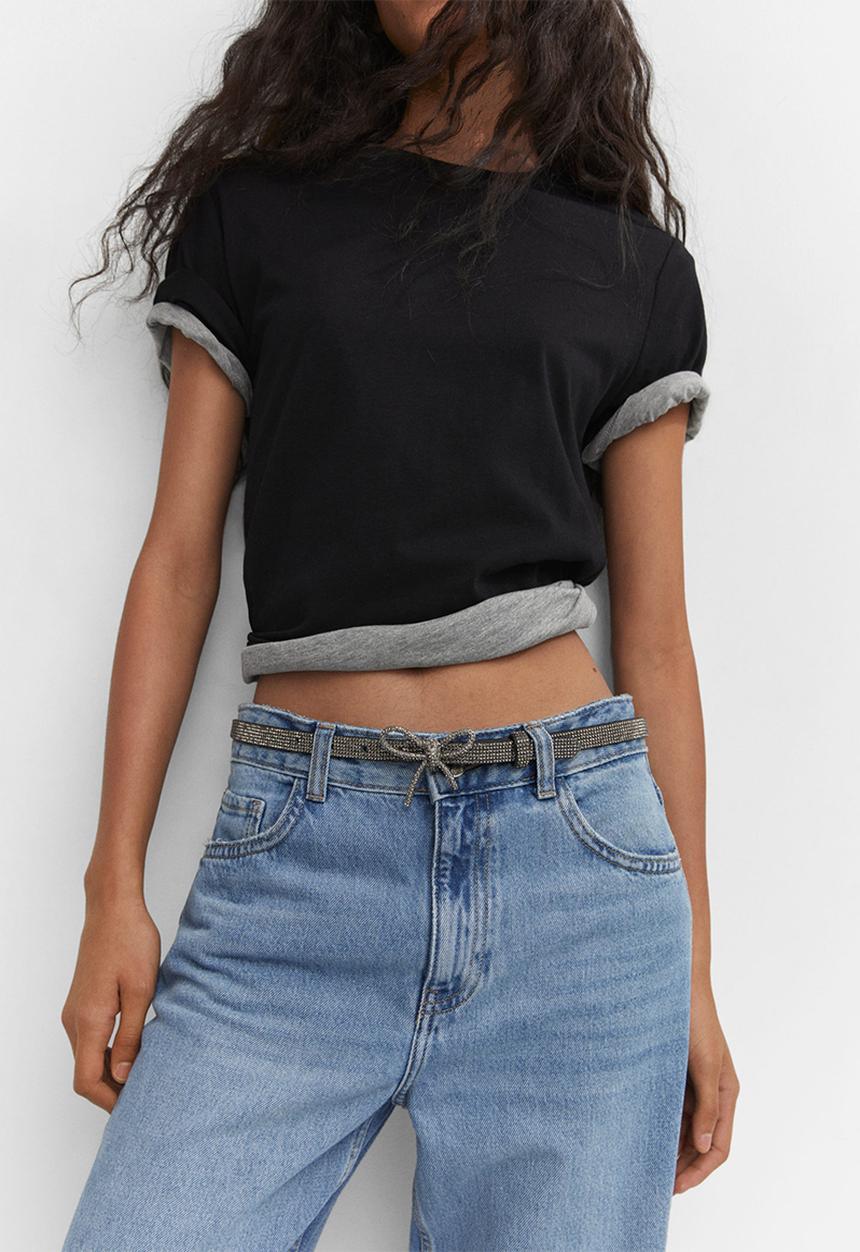 MANGO - Belt lazo - black