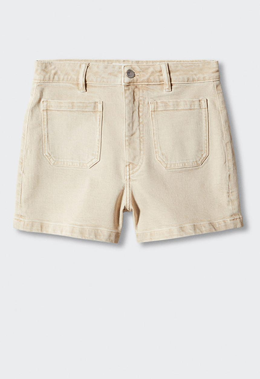MANGO - Shorts clea - light pastel beige