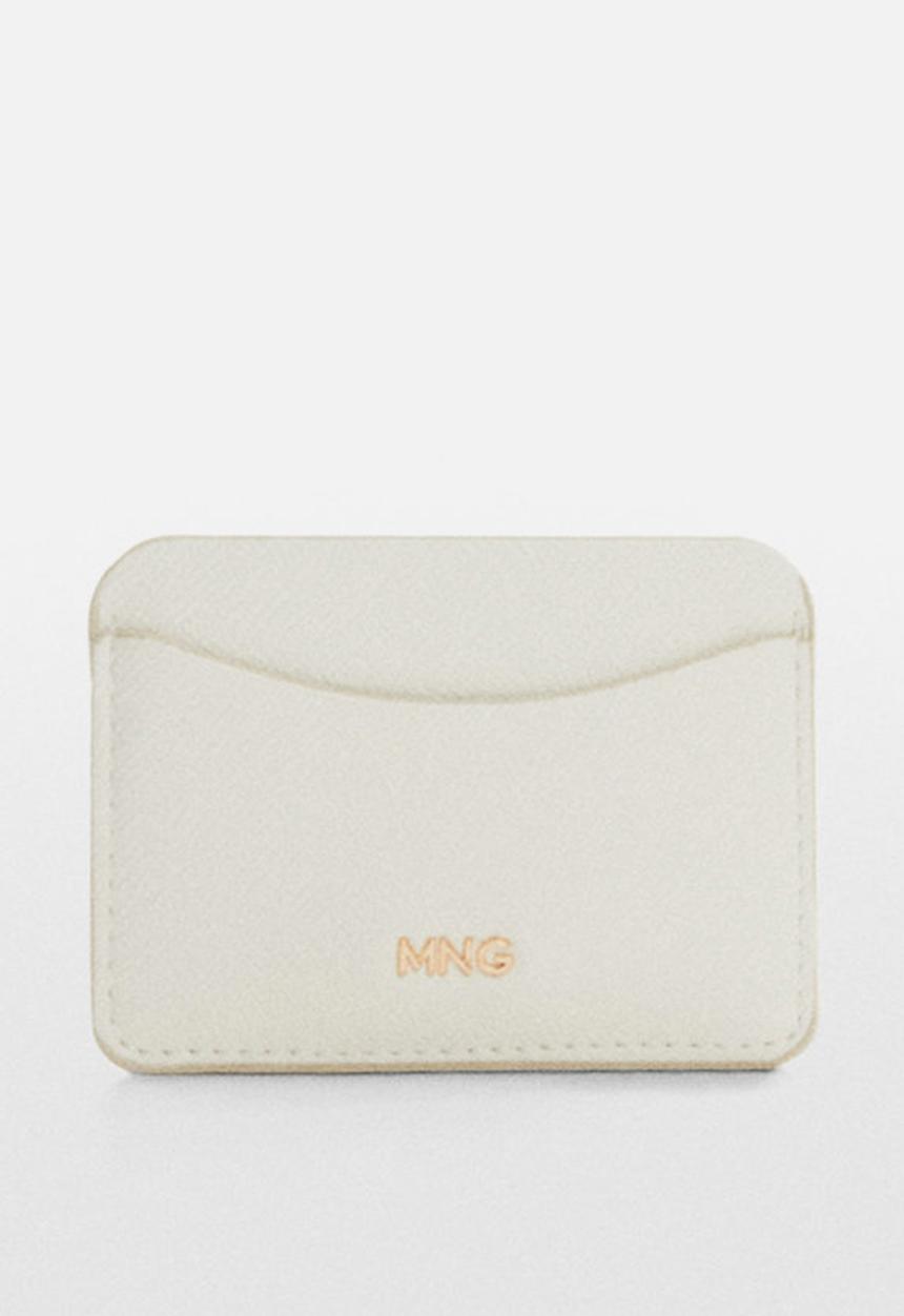 MANGO - Card holder gert - white