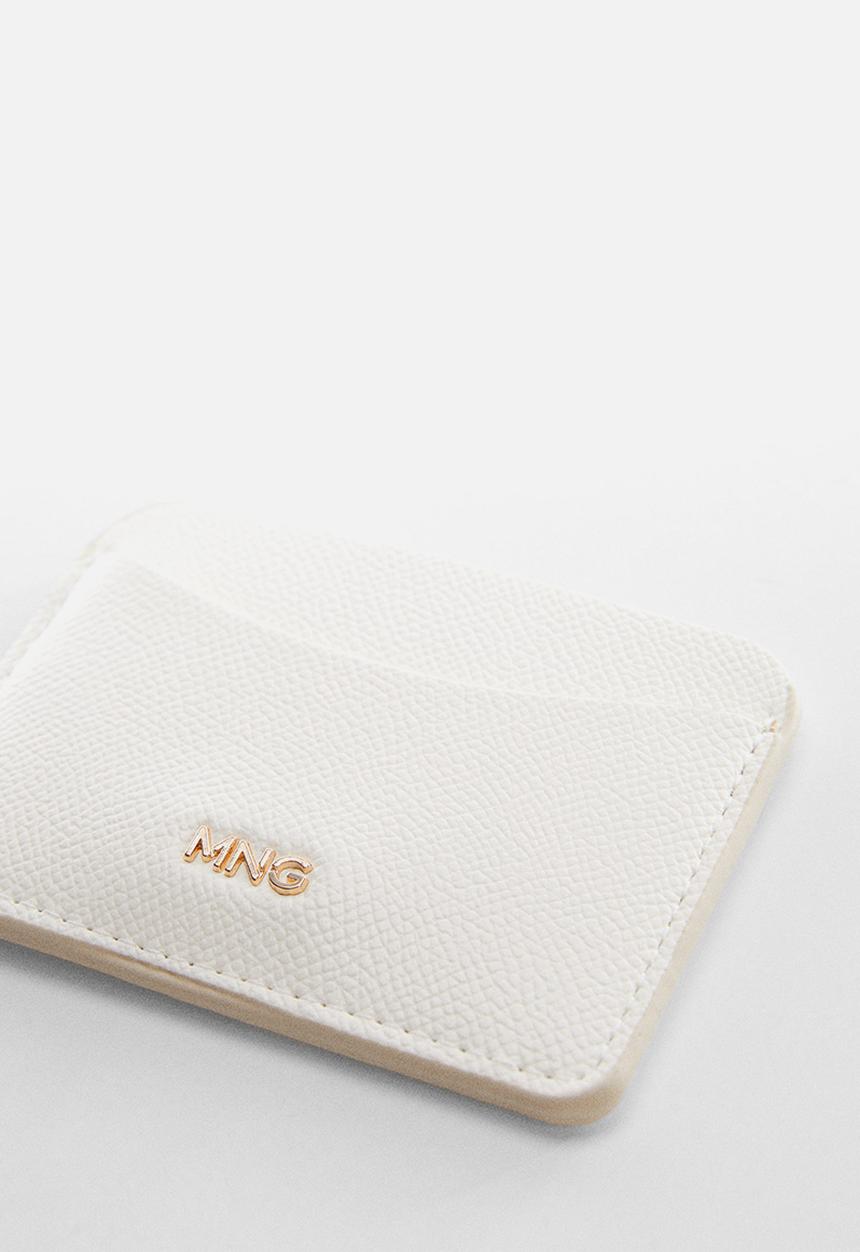 MANGO - Card holder gert - white