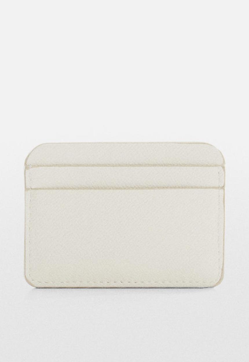 MANGO - Card holder gert - white