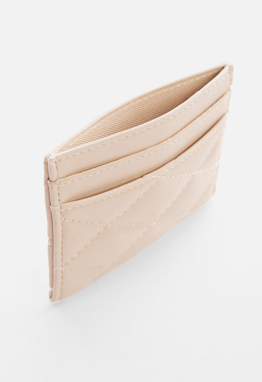 MANGO - Card holder rain - off white