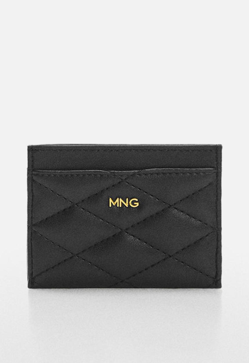 MANGO - Card holder rain - black