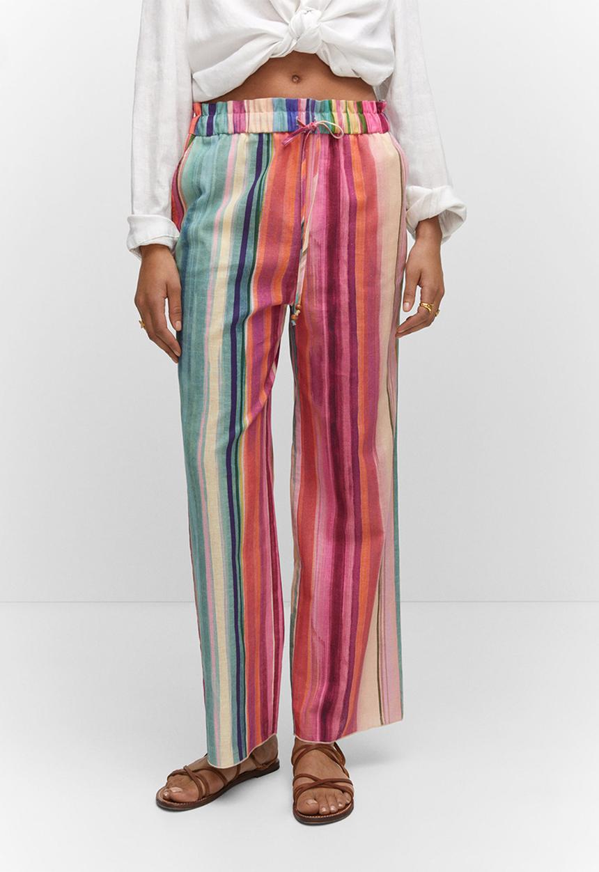 MANGO - Trousers piru - pink