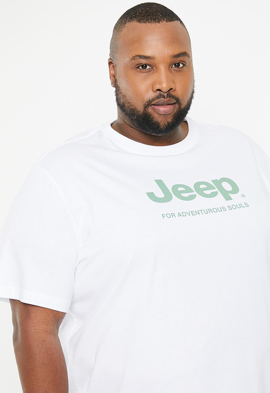 JEEP - Plus jeep logo print tee - white