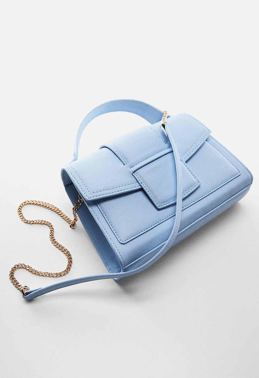 MANGO - Bag agnes - sky blue