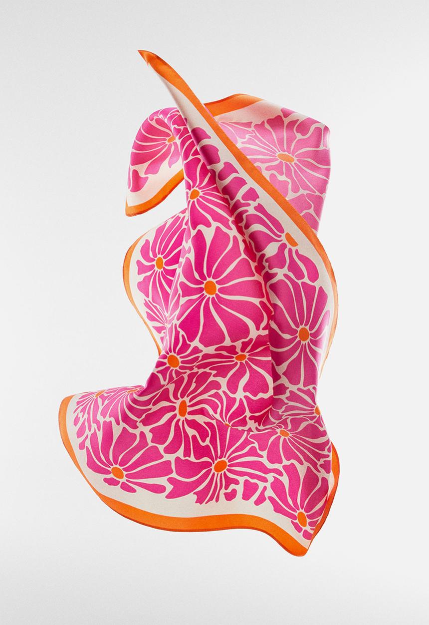 MANGO - Neck scarf marga - pink