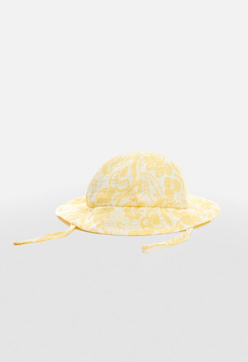 MANGO - Hat wakih - pastel yellow