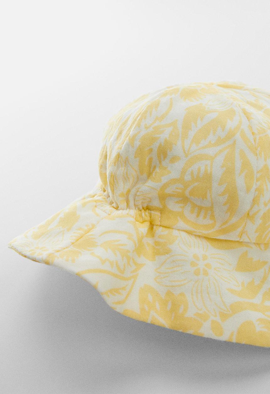 MANGO - Hat wakih - pastel yellow