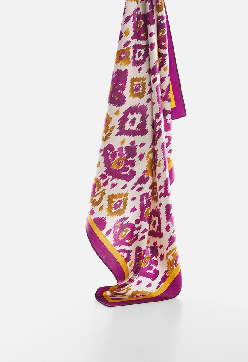 MANGO - Neck scarf india - purple