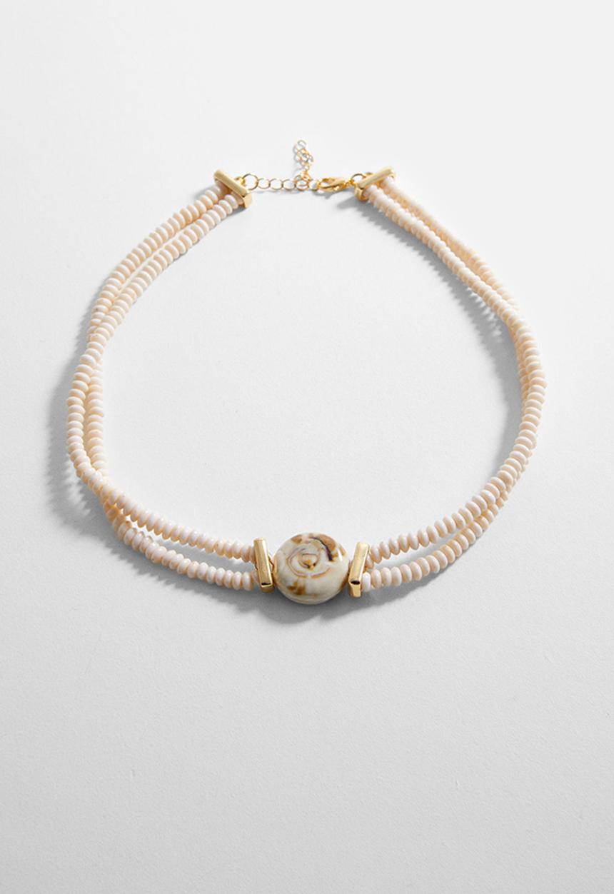 MANGO - Necklace festi - beige