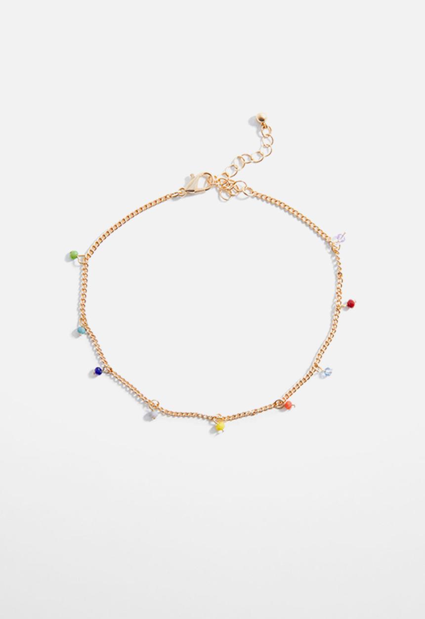 MANGO - Ankle bracelet bolitas - gold