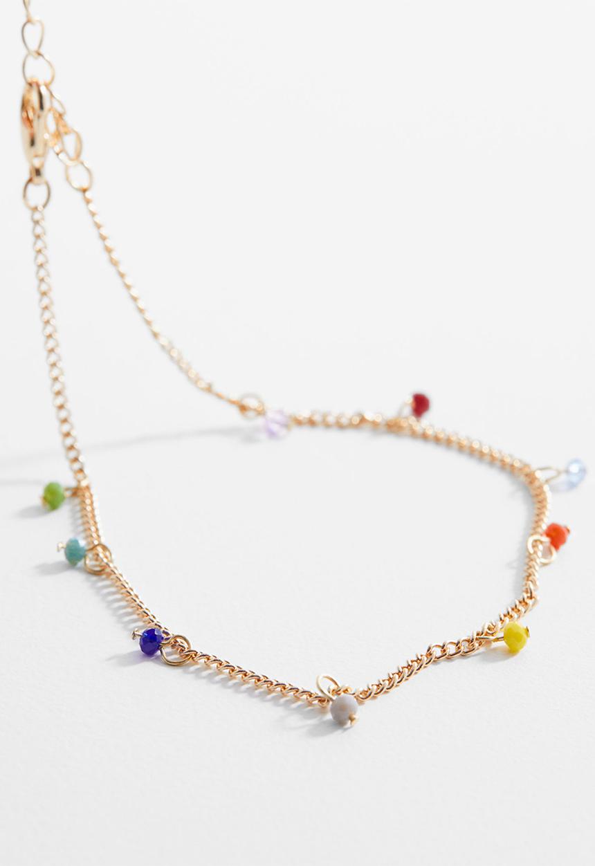 MANGO - Ankle bracelet bolitas - gold