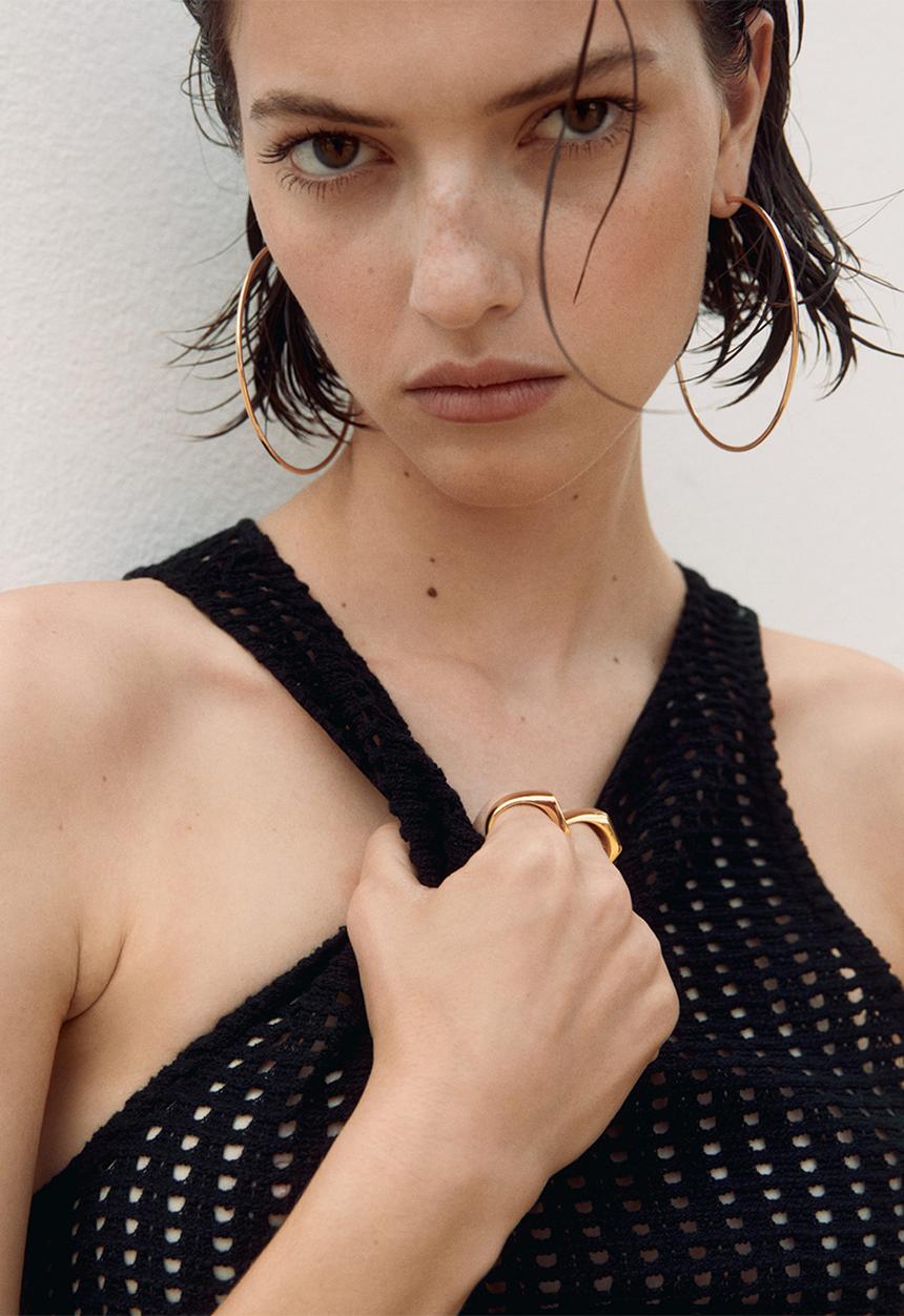 MANGO - Earrings maxi - gold
