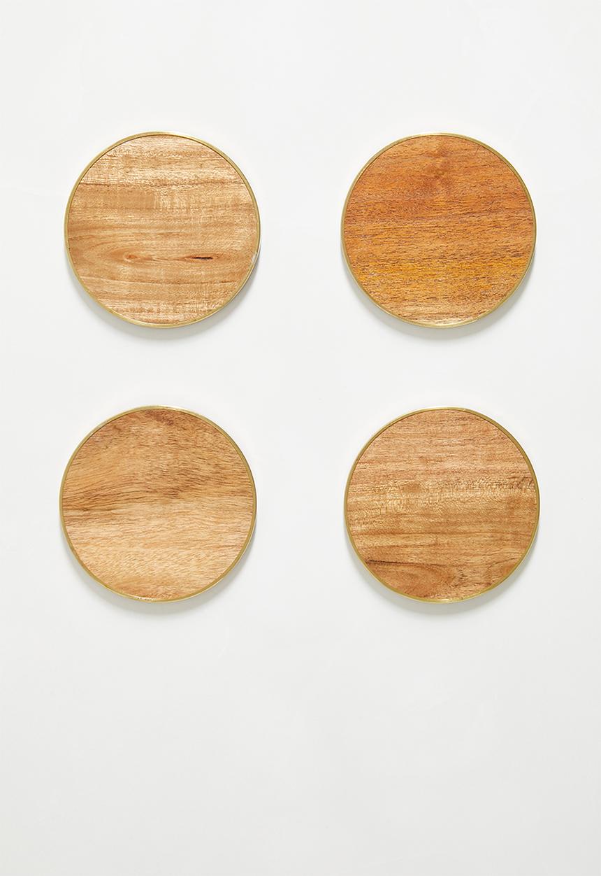 Sixth Floor - Aroha coasters set of 4 - natural