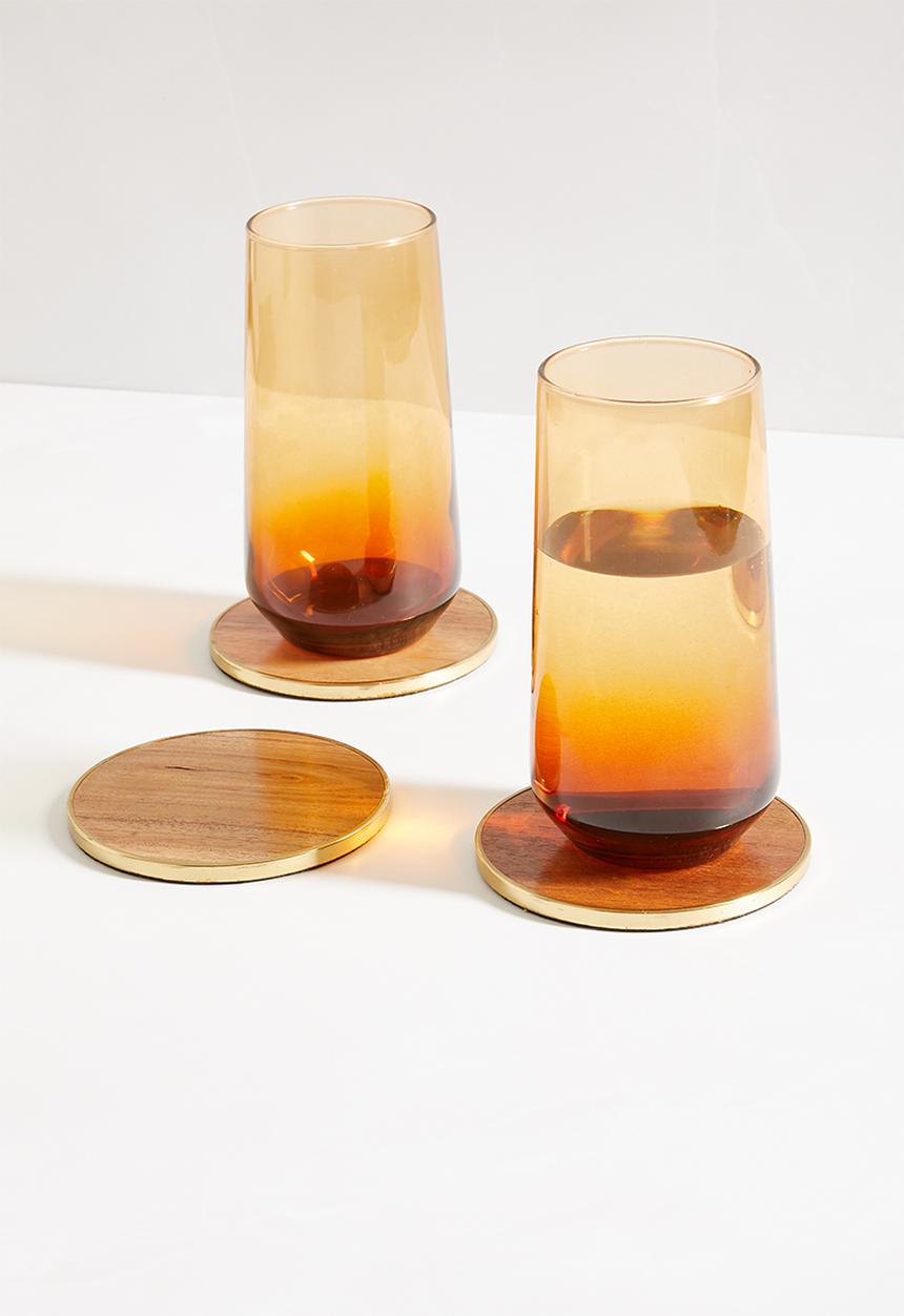 Sixth Floor - Aroha coasters set of 4 - natural