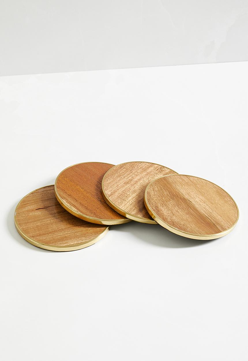 Sixth Floor - Aroha coasters set of 4 - natural