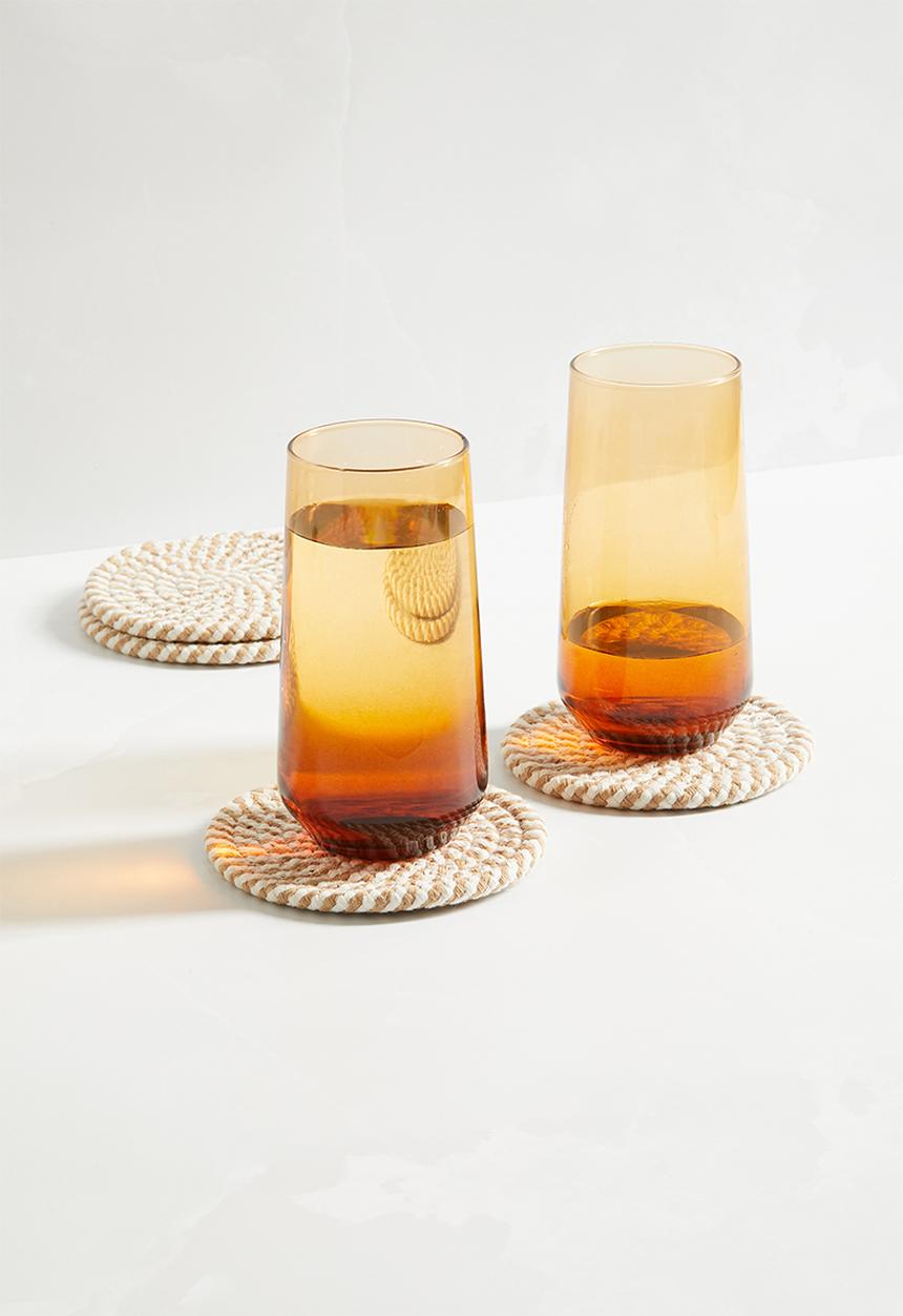 Sixth Floor - Luanda coaster set of 6 - natural