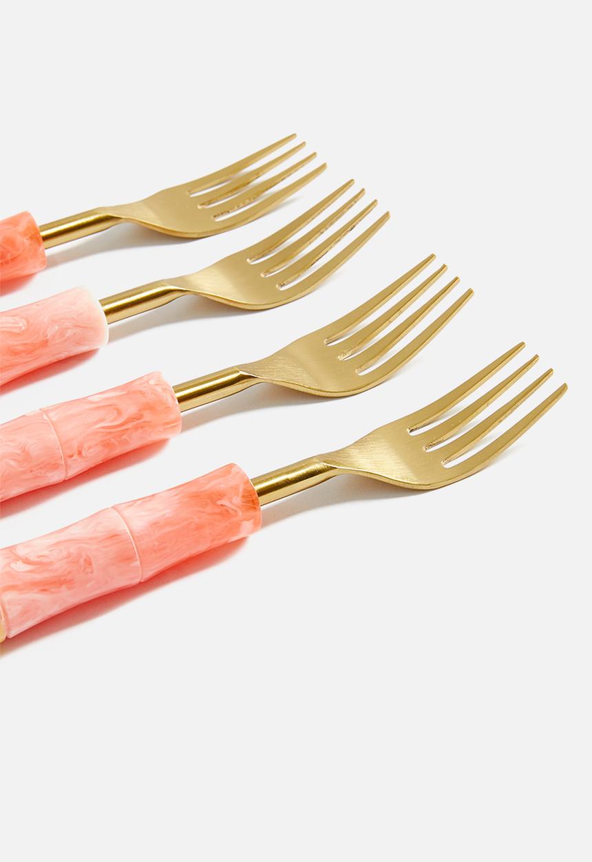 Sixth Floor - Sina cake forks set of 4 - multi