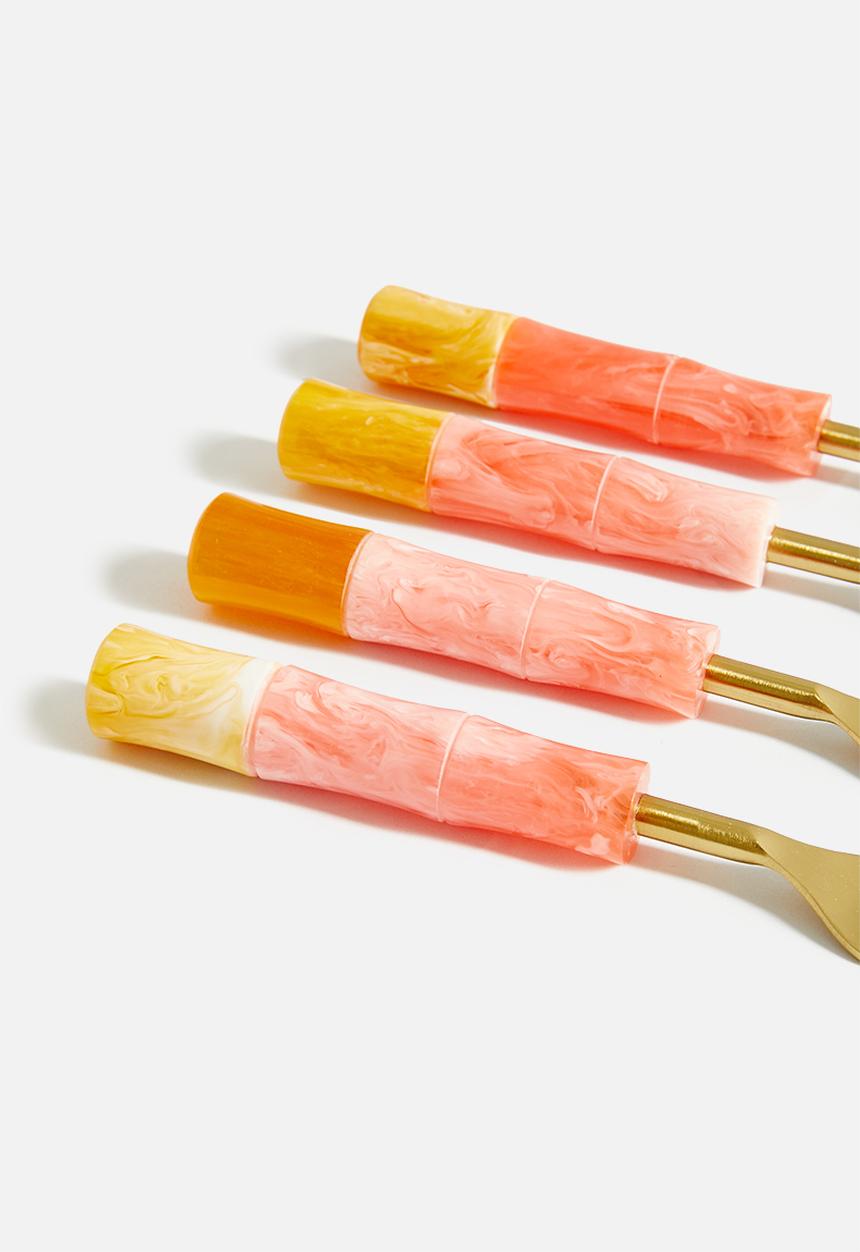 Sixth Floor - Sina cake forks set of 4 - multi