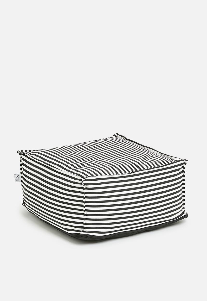 Sixth Floor - Kinni patio floor cushion - black