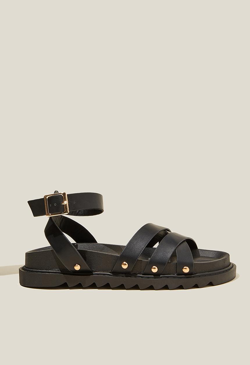 Cotton On - Pipa roman sandal - black