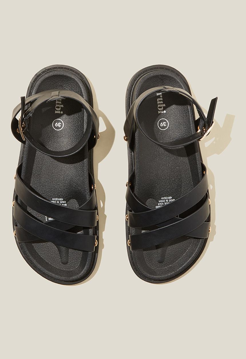 Cotton On - Pipa roman sandal - black