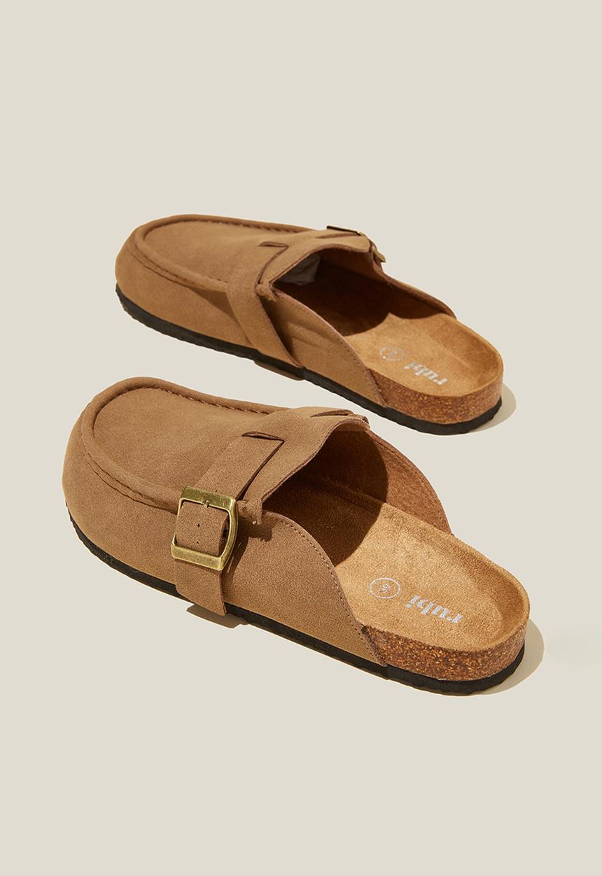 Cotton On - Rex moccasin mule - roebuck micro