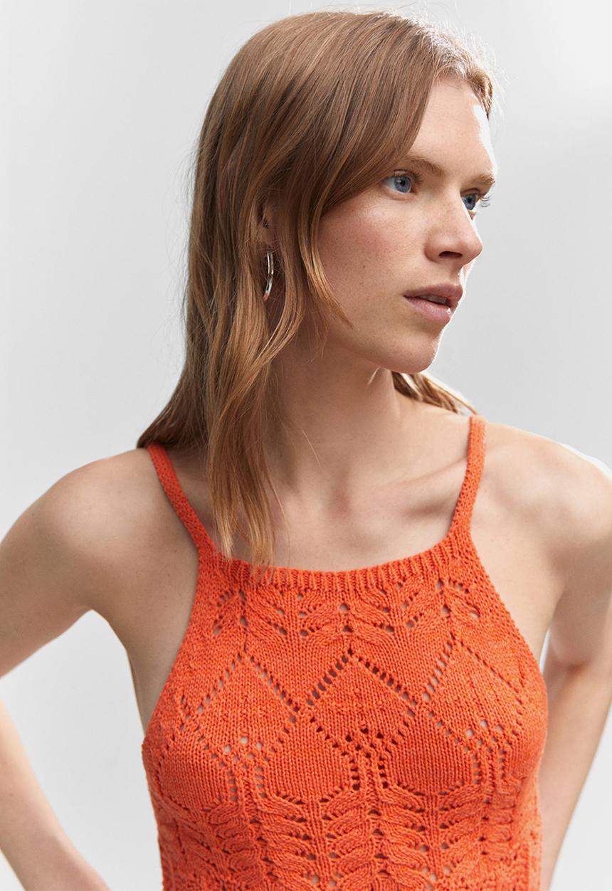 MANGO - Dress mango - light pastel orange