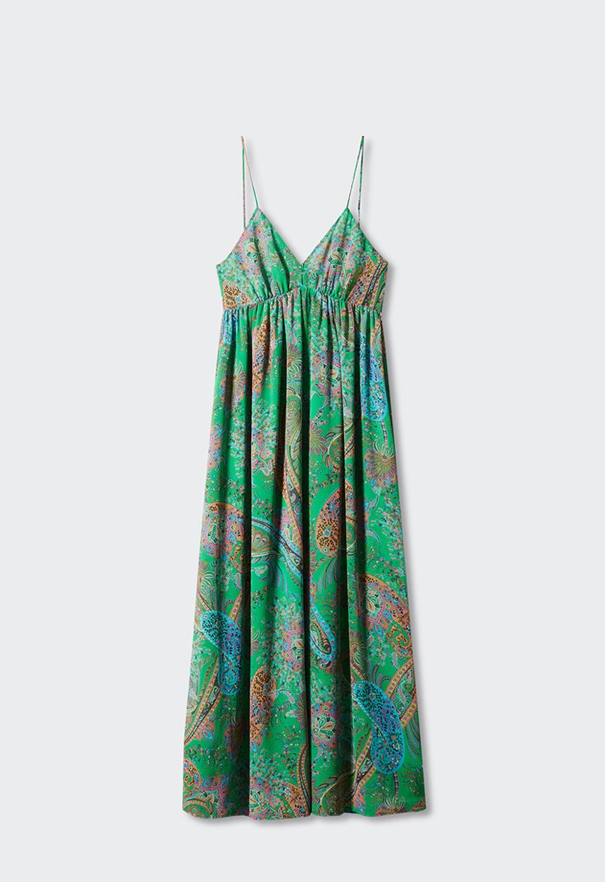 MANGO - Dress rosalie - green