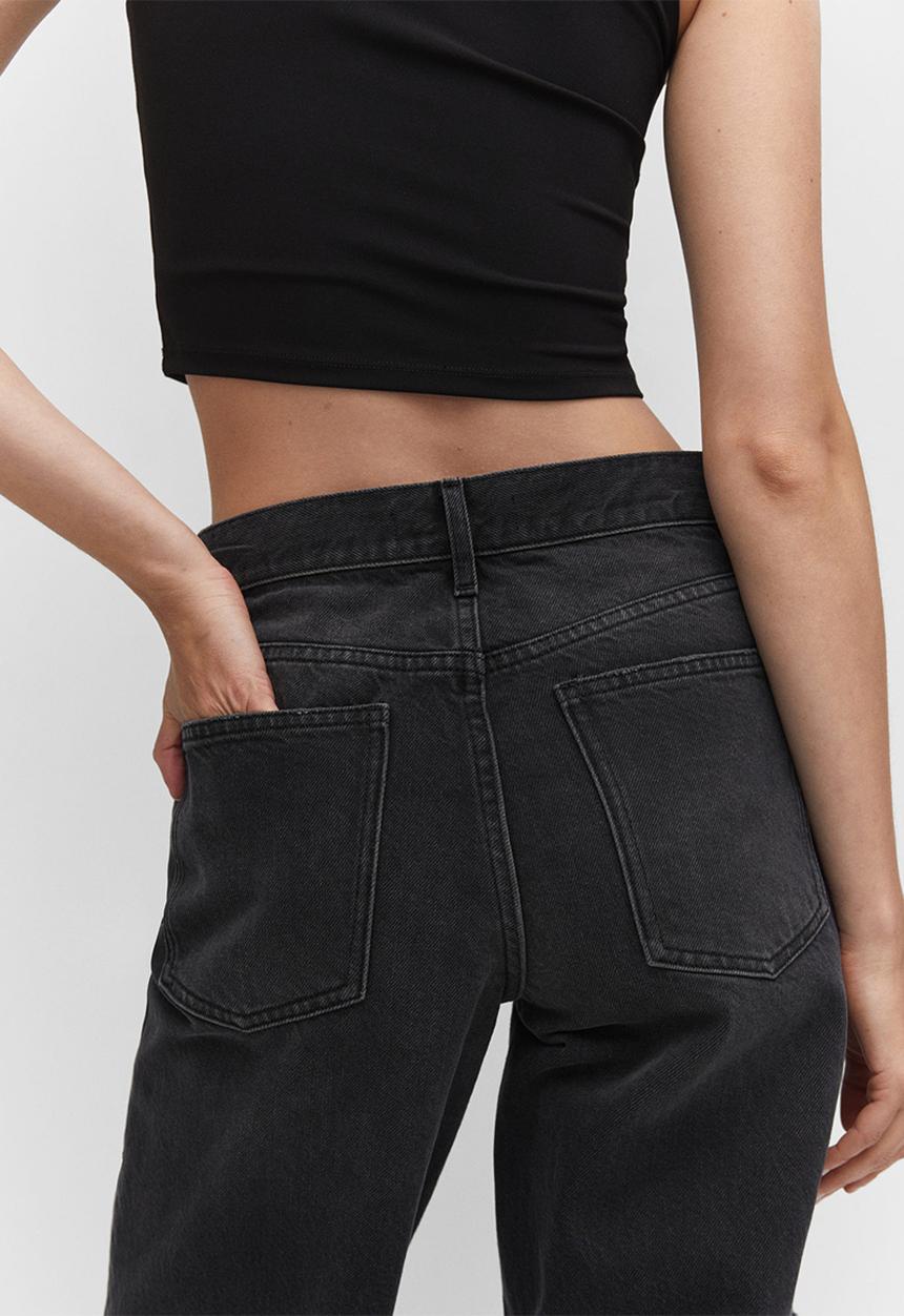 MANGO - Jeans kathy - open grey