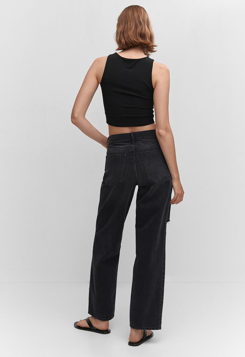 MANGO - Jeans kathy - open grey