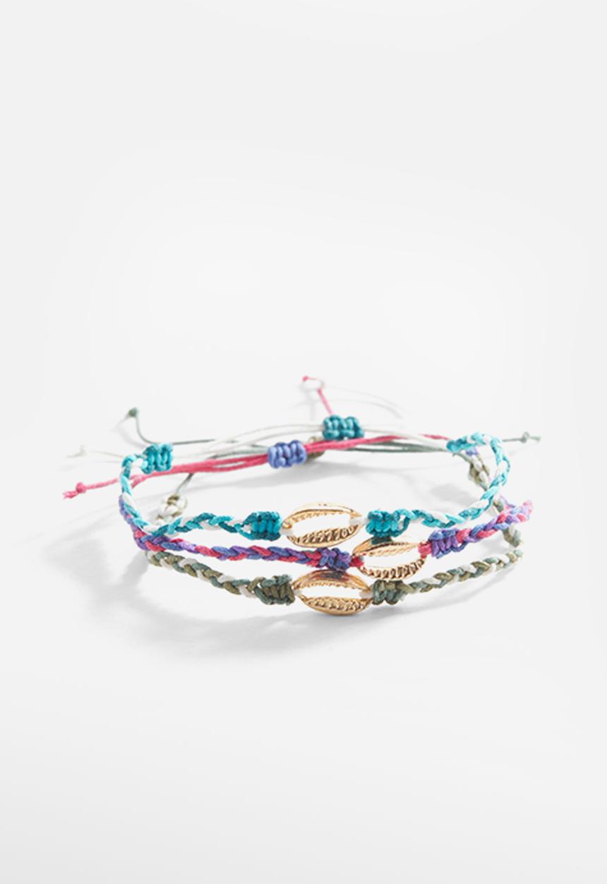 MANGO - Bracelet concha - blue