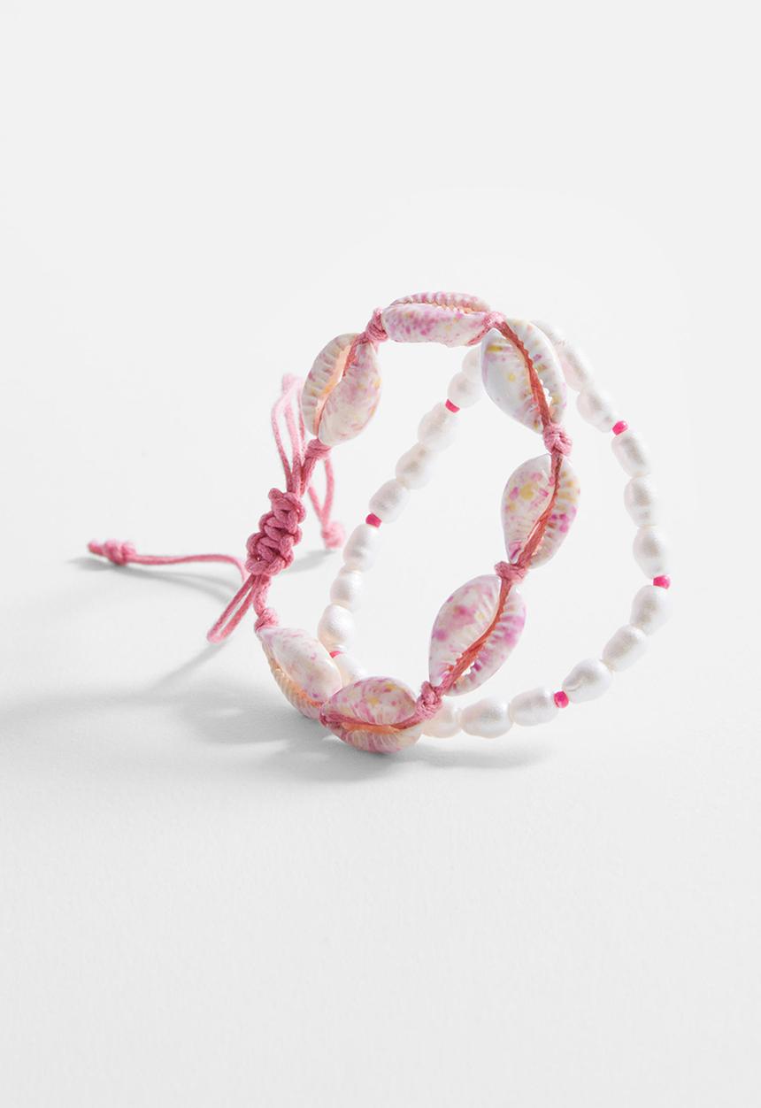 MANGO - Bracelet conchat - pink