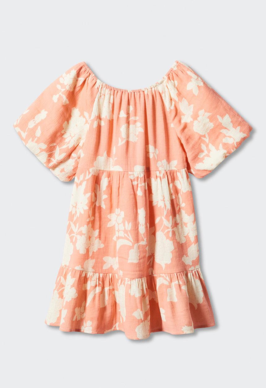 MANGO - Dress sarab - pastel orange
