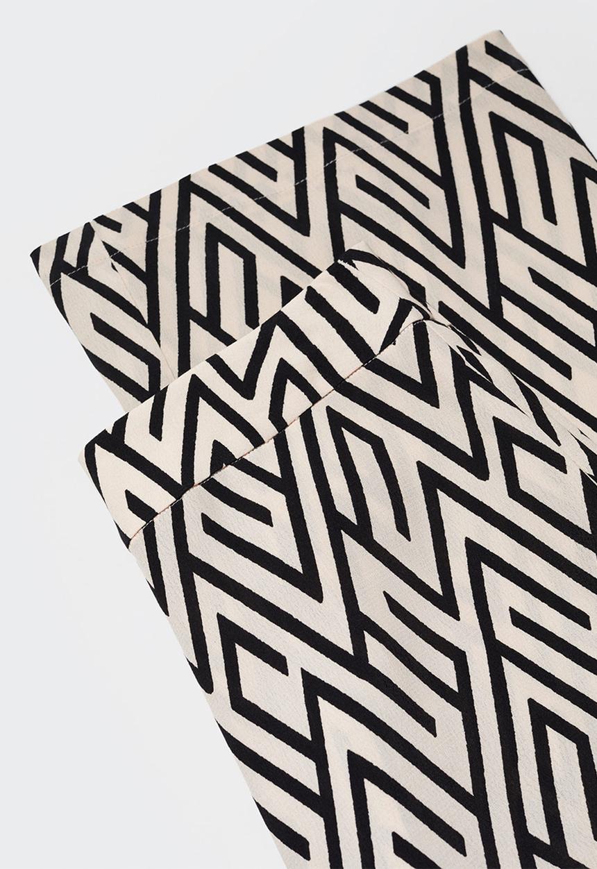 MANGO - Trousers poems - black