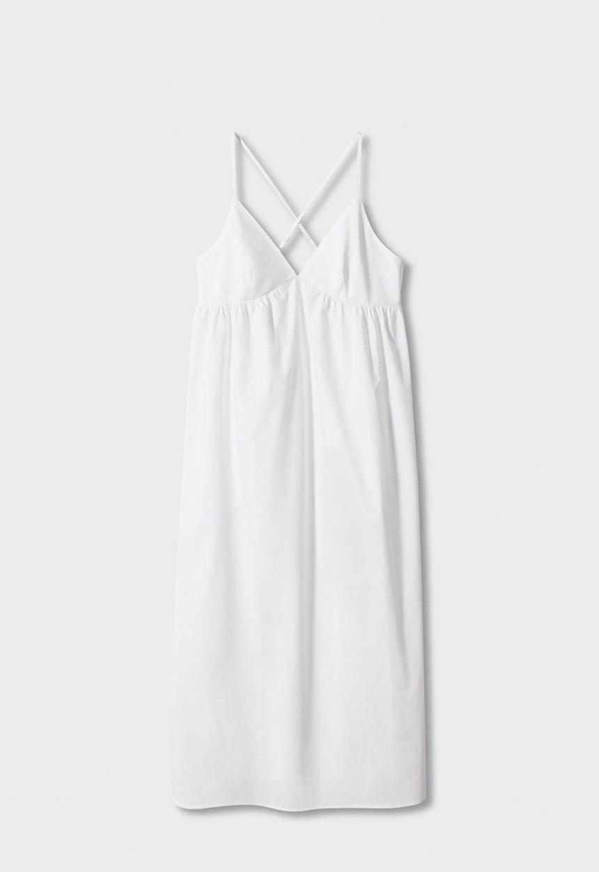 MANGO - Dress bretzel-h - white
