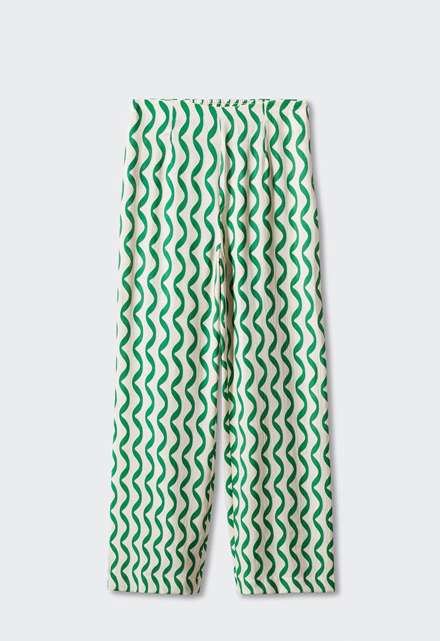 MANGO - Trousers fe - green