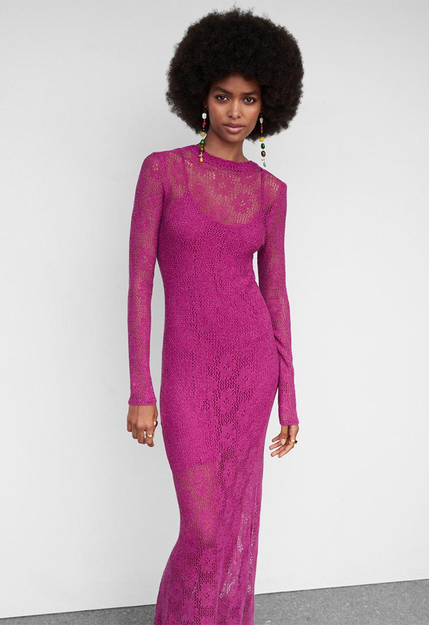 MANGO - Dress margarit - bright pink