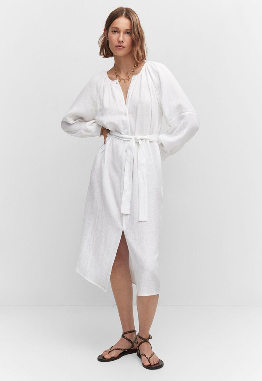 MANGO - Dress ibiza - white